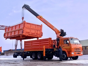 Самосвал КамАЗ 65115 с тросовым КМУ HANGIL HGC 976 / Объем 20м3 Самосвал КамАЗ 65115 с тросовым КМУ HANGIL HGC 976 / Объем 20м3