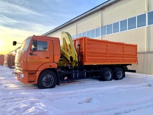 Самосвал КамАЗ 65115 с КМУ HIVA HB150 E2 / Объем 20м3 Самосвал КамАЗ 65115 с КМУ HIVA HB150 E2 / Объем 20м3