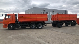 КамАЗ 45143 сельхозник + прицеп НЕФАЗ 8560 / Объем 30.5м3 45143 / 8560 КамАЗ 45143 сельхозник + прицеп НЕФАЗ 8560 / Объем 30.5м3 45143 / 8560